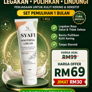 Set Pemulihan 1 Bulan (1 x Kotak Syafi Cream)