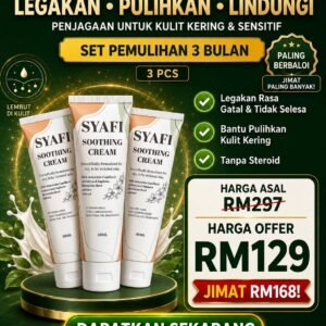 Set Pemulihan 3 Bulan (3 x Kotak Syafi Cream)