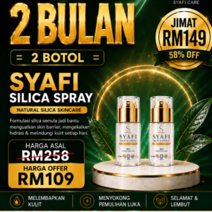 Set Rawatan 2 Bulan (2 Pcs x Syafi Silica Spray)